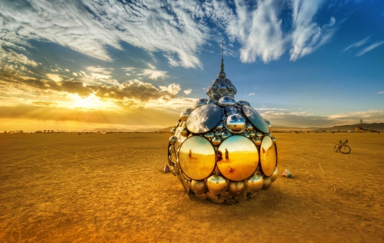 In Playa Burning Man X3 Abstract Wallpaper Desktop
