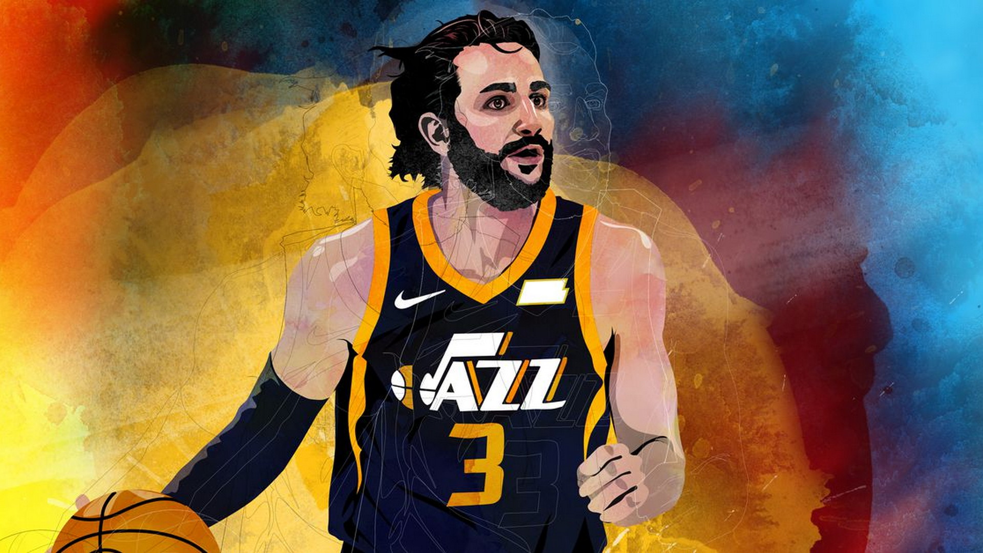 HD Utah Jazz Background Wallpaper