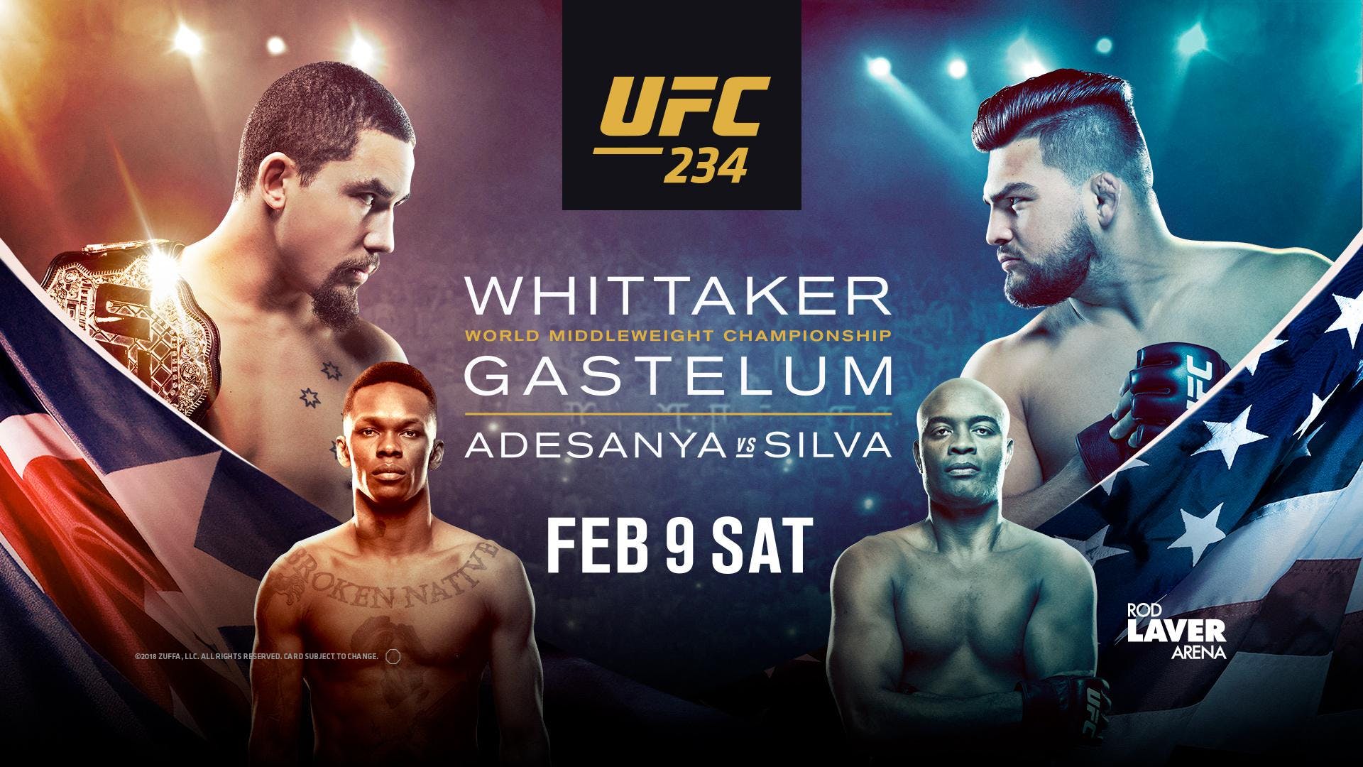 Ufc Whittaker Vs Gastelum At Red Bar And Lounge Feb