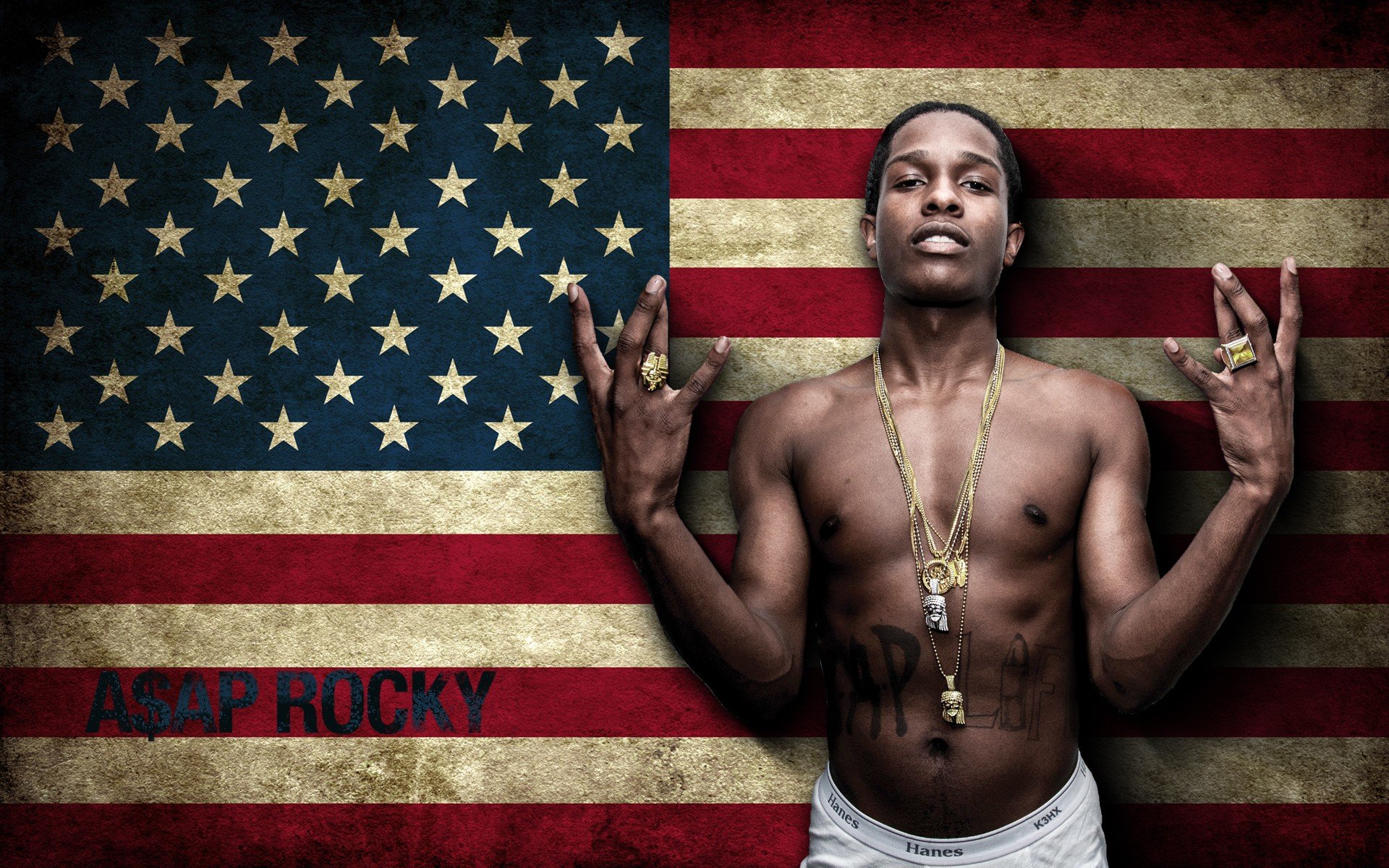 ASAP Rocky Flag Rap Wallpapers 1920x1200