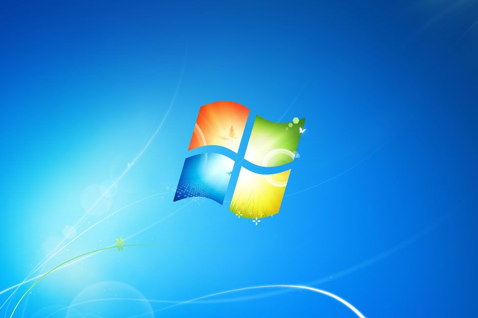 Hình nền mặc định Windows 7: \