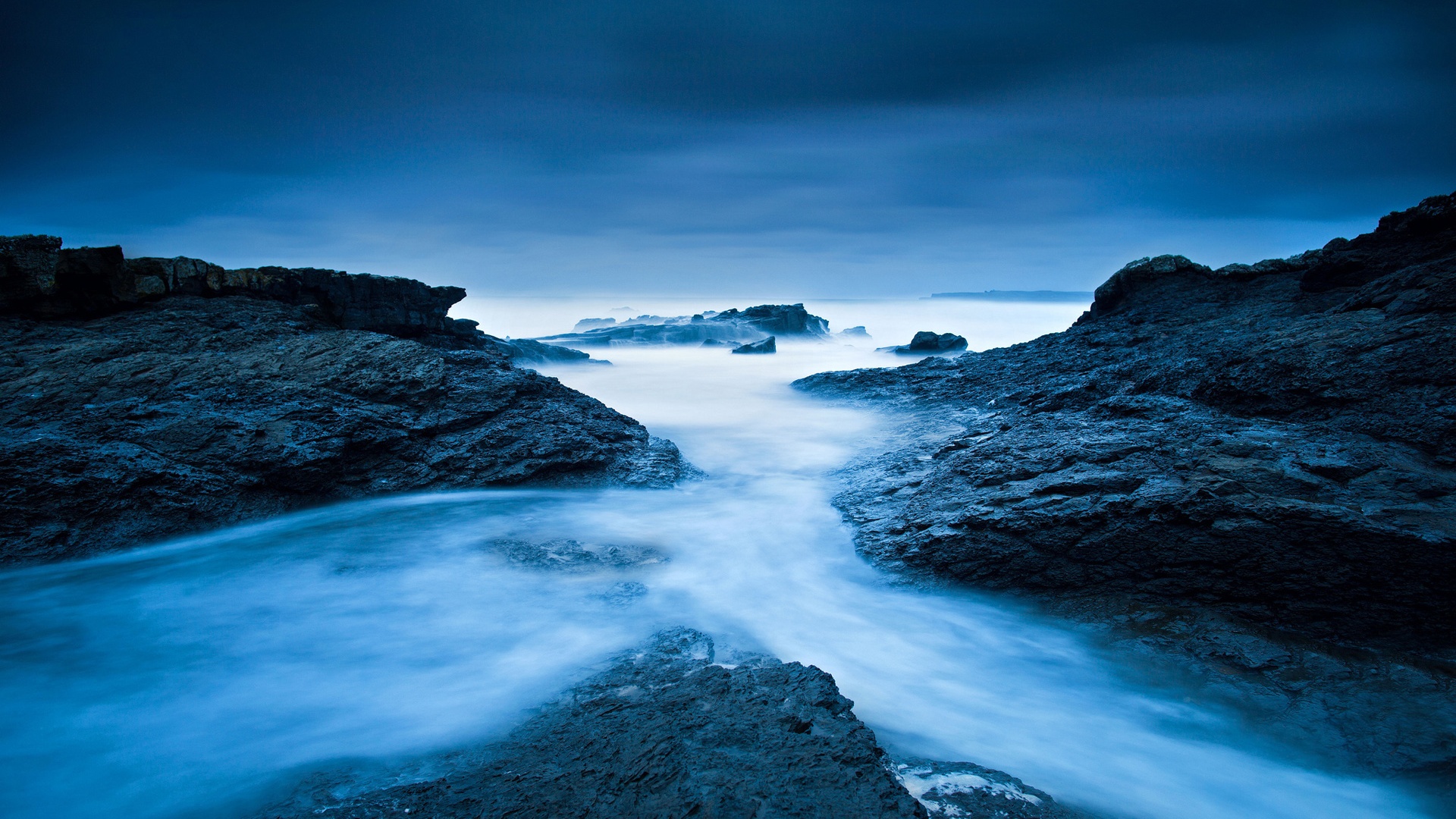 Ireland Atlantic Ocean Sea Rocks Blue Colors Wallpaper Jpg