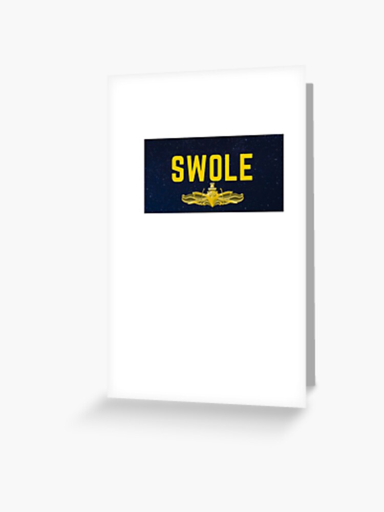 Swole Star Background With Swo Pin Greeting Card By Jopatime