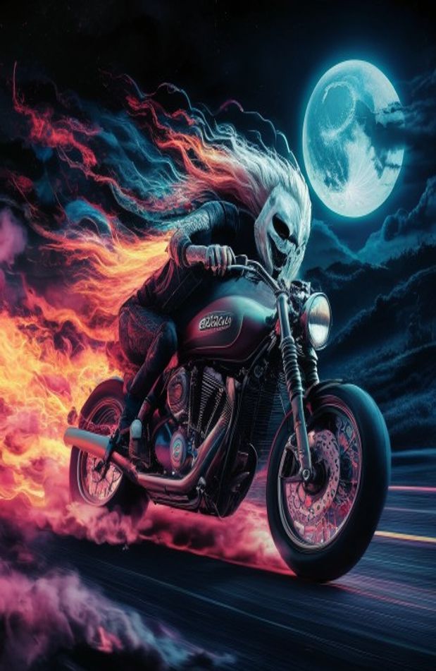 Ghost Rider Bike Wallpaper