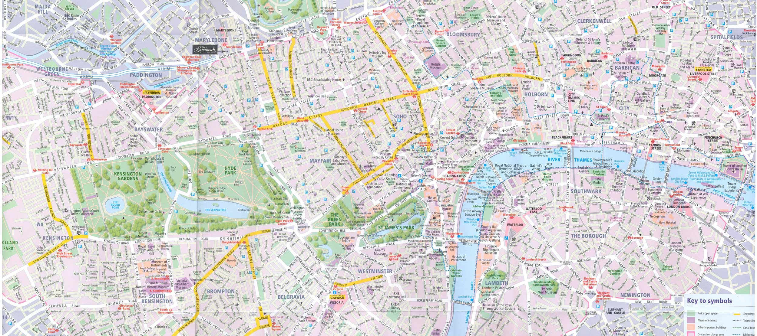 London City Map High Resolution Wallpaper