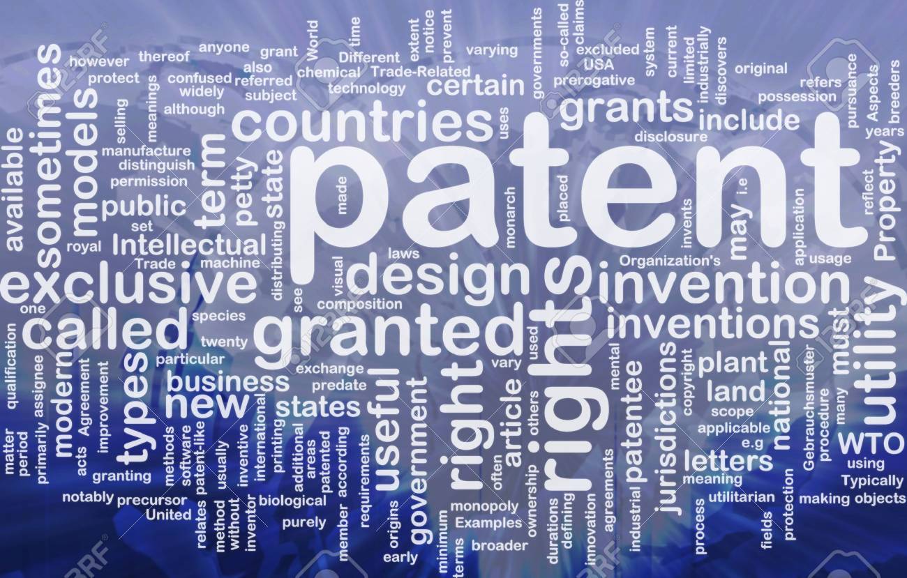 Background Concept Wordcloud Illustration Of Patent International