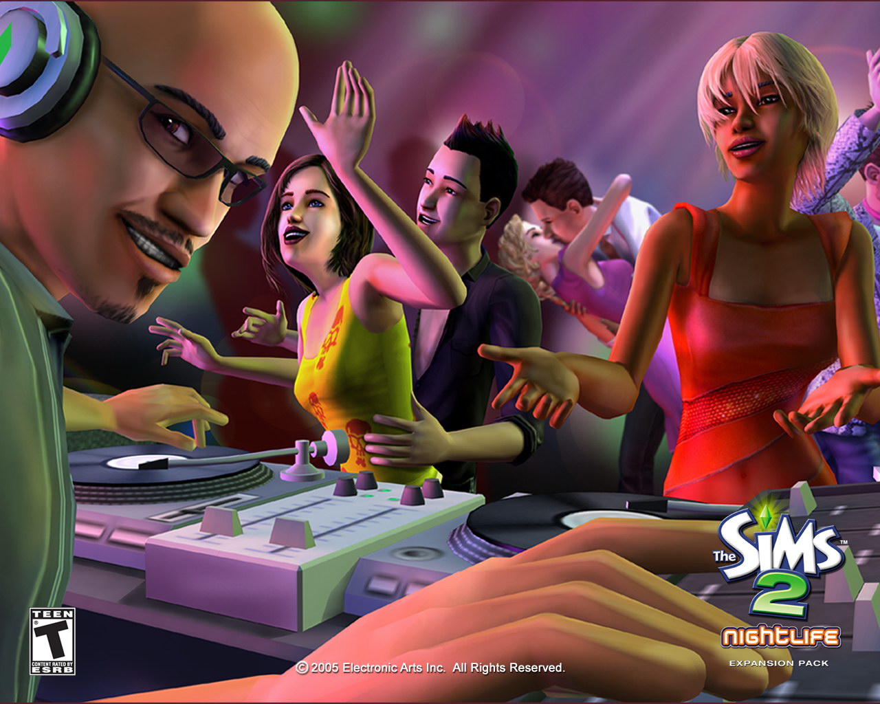 Clubbing The Sims Nightlife Wallpaper
