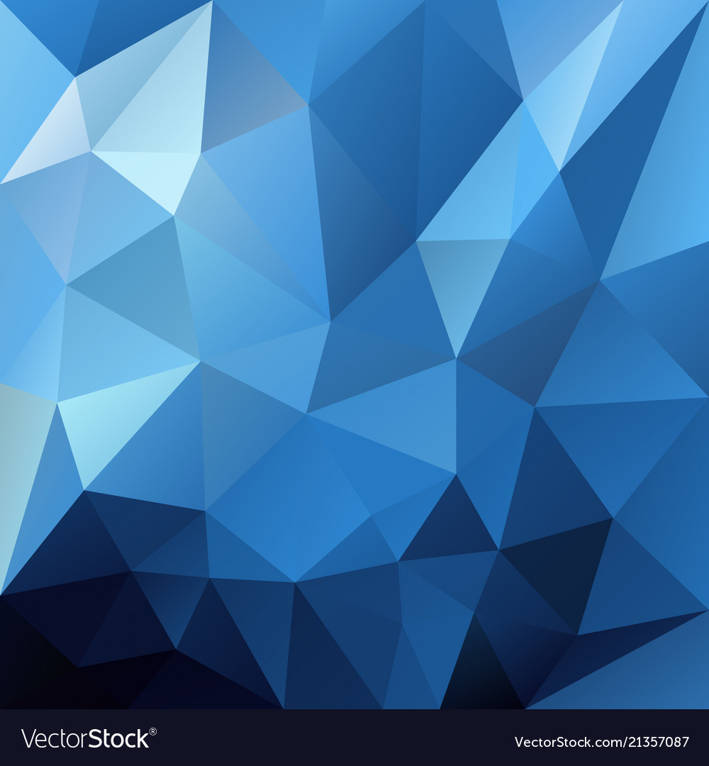 Abstract Polygonal Square Background Blue Vector Image