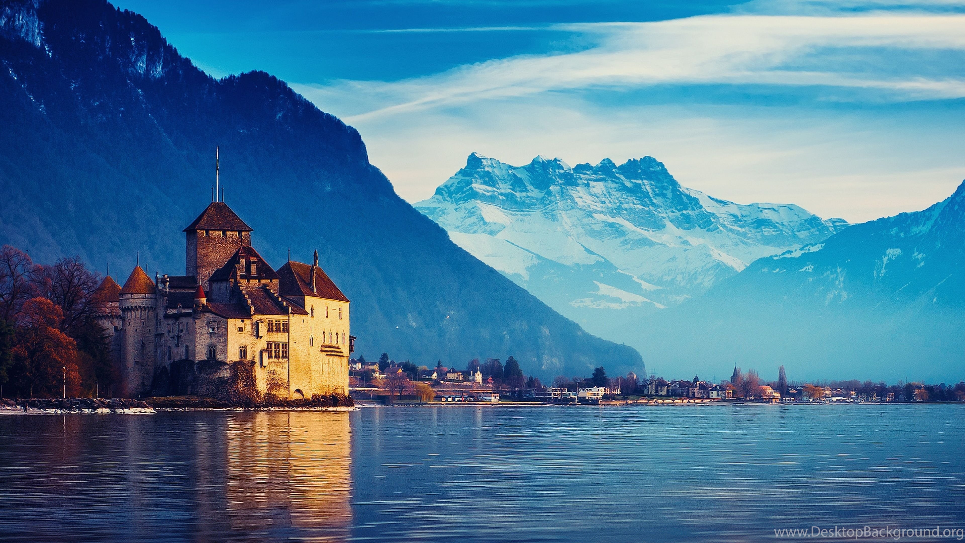 Wallpaper Switzerland Lake Geneva City