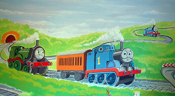 Thomas The Tank Engine And Friends Childrens Kids Wallpaper Border 600x328