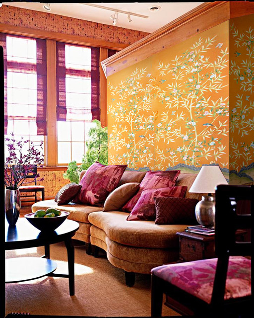 Griffin and Wong Chinoiserie Handpainted wallpaper asiatisk vardagsrum 512x640
