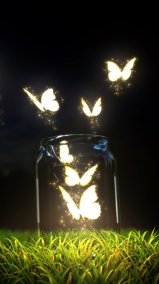 Glowing Butterflies Android Wallpaper Best Andro
