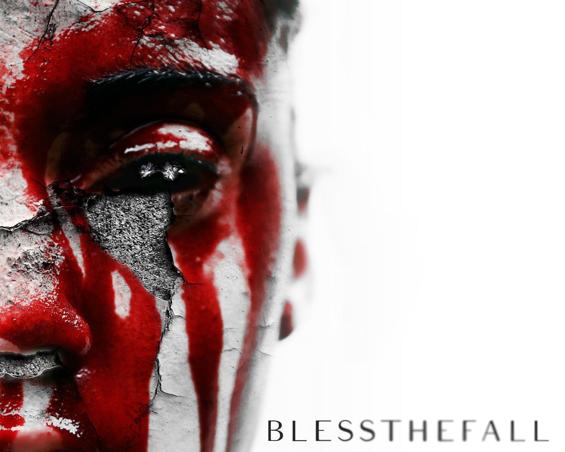 Blessthefall Metalcore Screamo Hardcore Dark Blood Wallpaper