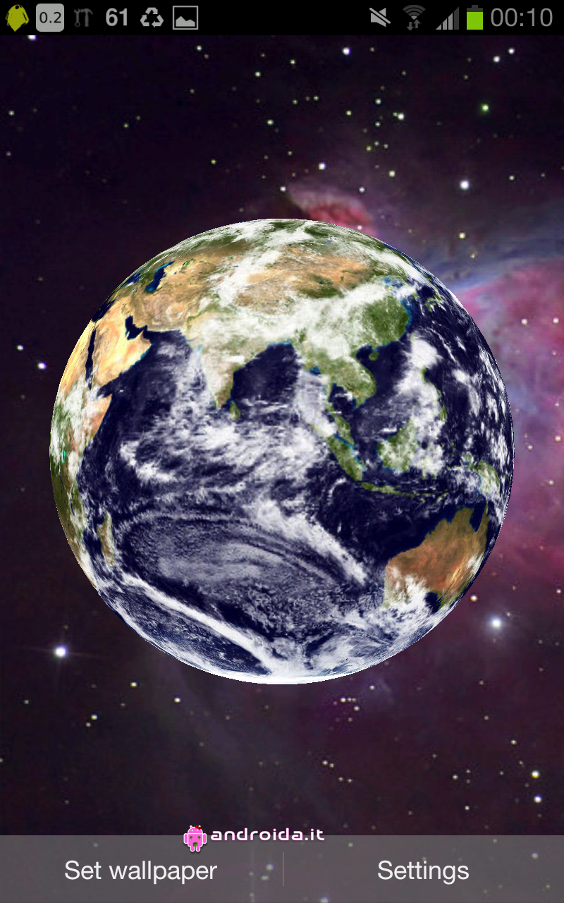 google play store Earth Live Wallpaper unixseb android os applicazione
