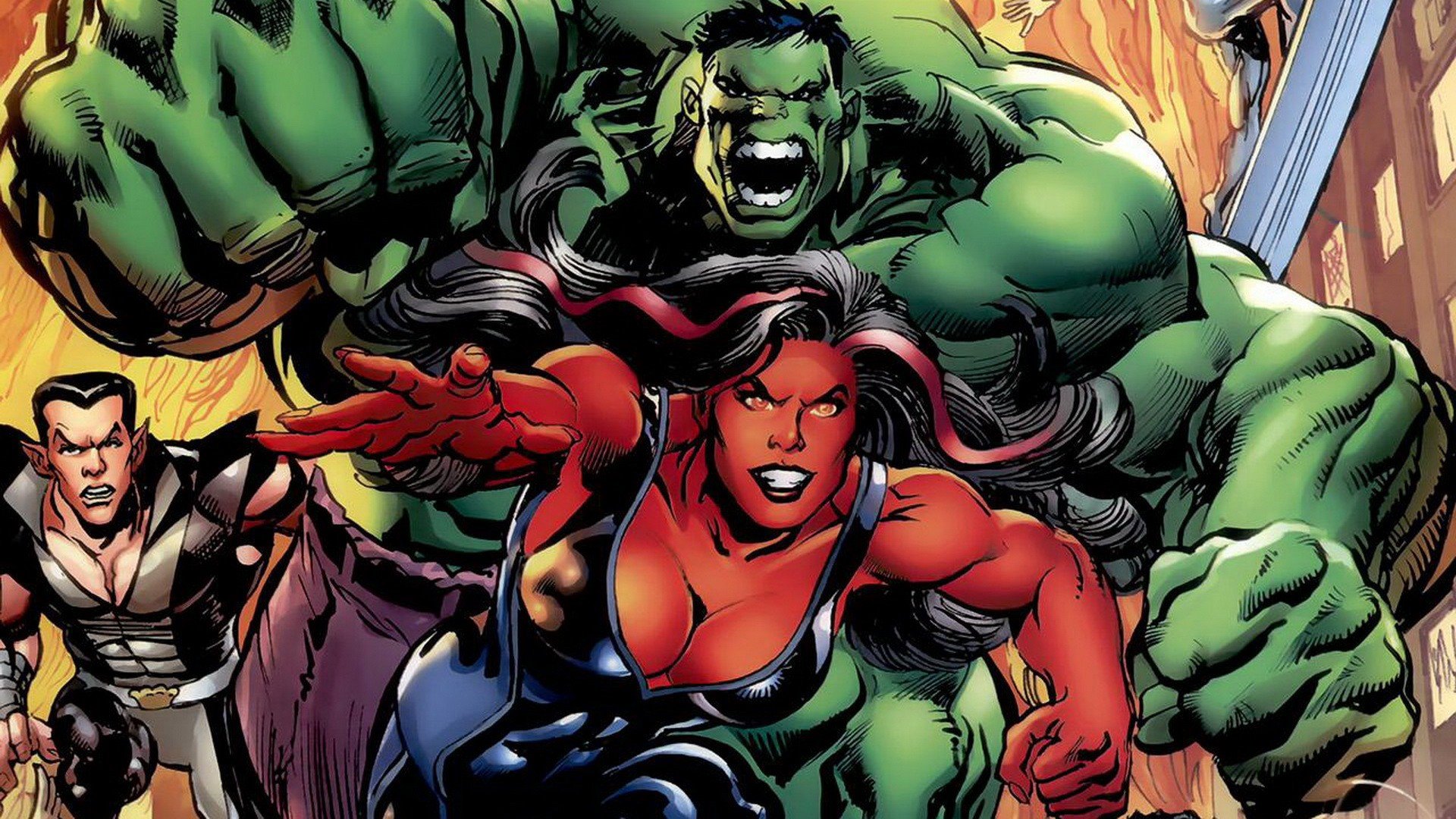 She Hulk Marvel Ics Superhero Wallpaper