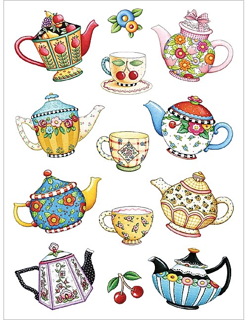 Here Are A Few Of Her Teapot Illustrations She Is Well Known For