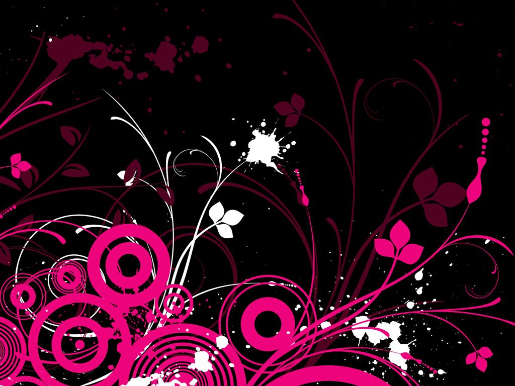 Pink And Black Screensavers HD Wallpaper