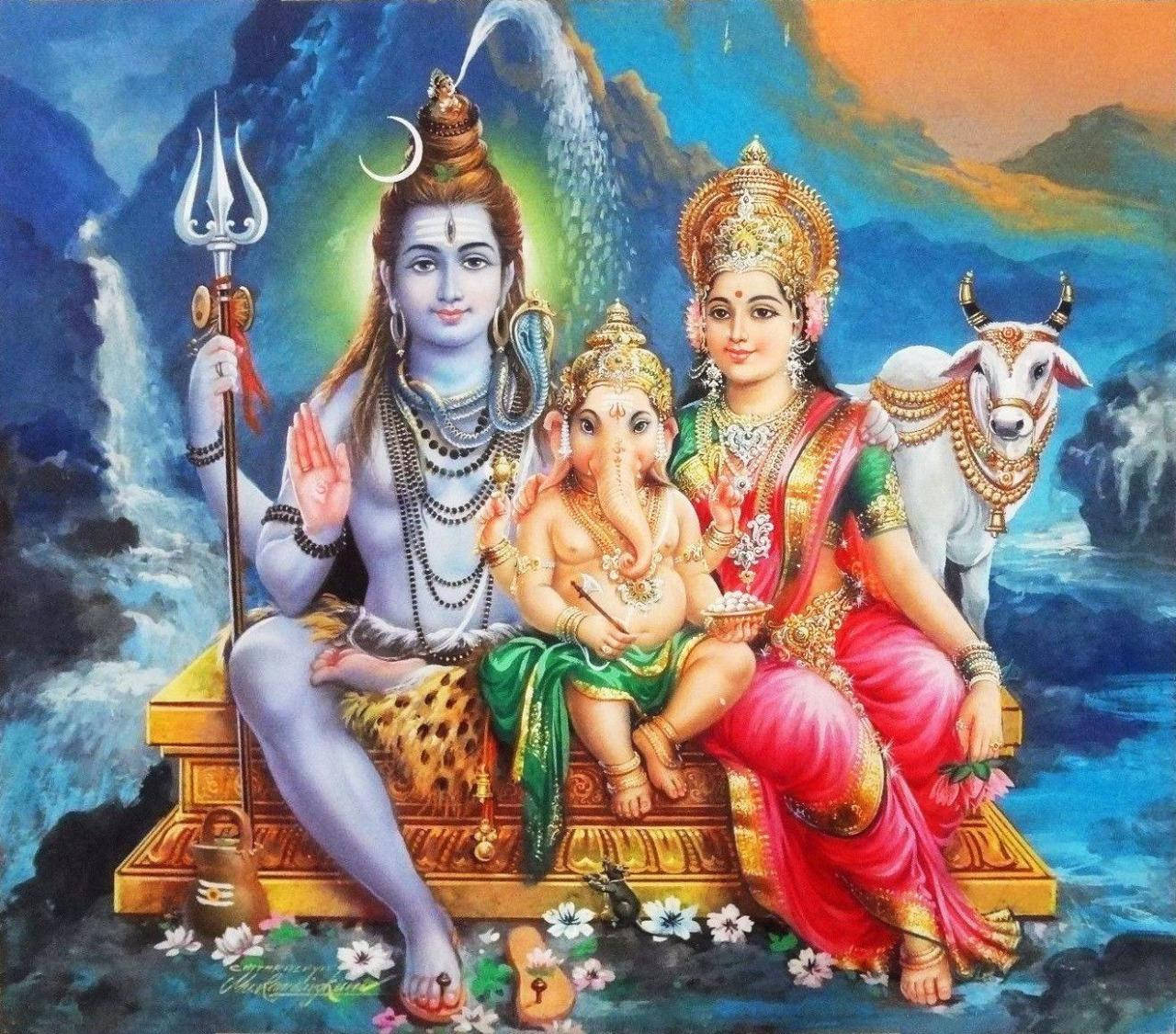 Lord Shiva Family Wallpaper