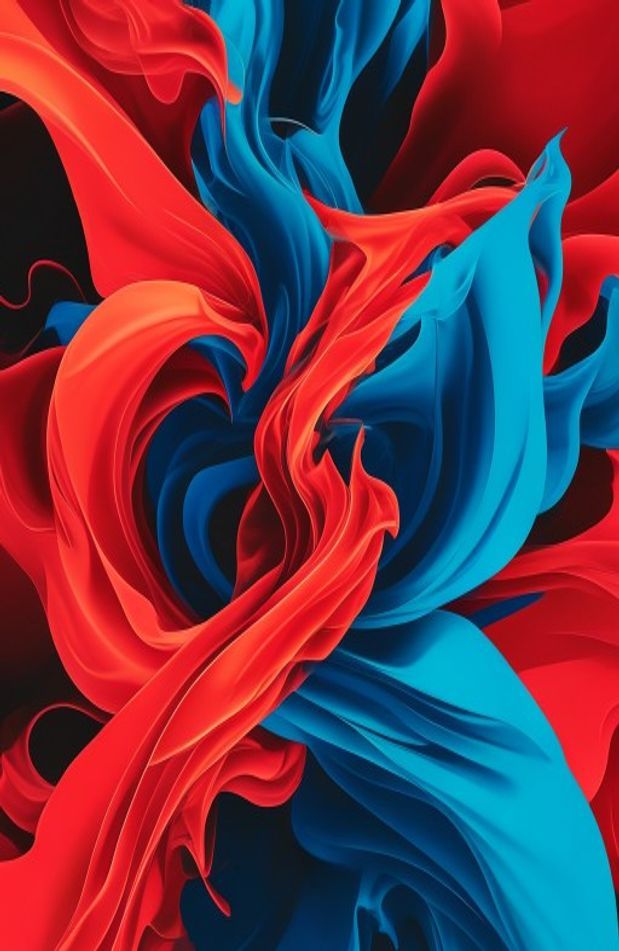 Red And Blue Fire Wallpaper