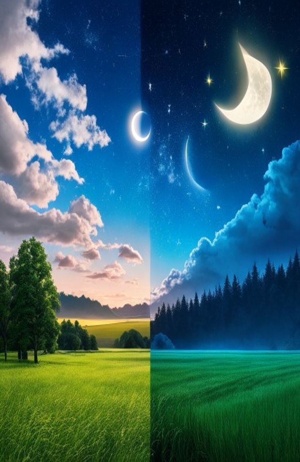 Day And Night Wallpaper