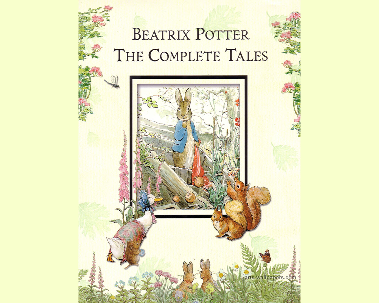 Beatrix Potter Paintings Wallpaper Art Print