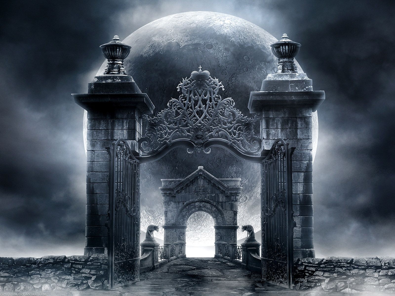 Gothic Architecture dark horror fantasy art gothic architecture
