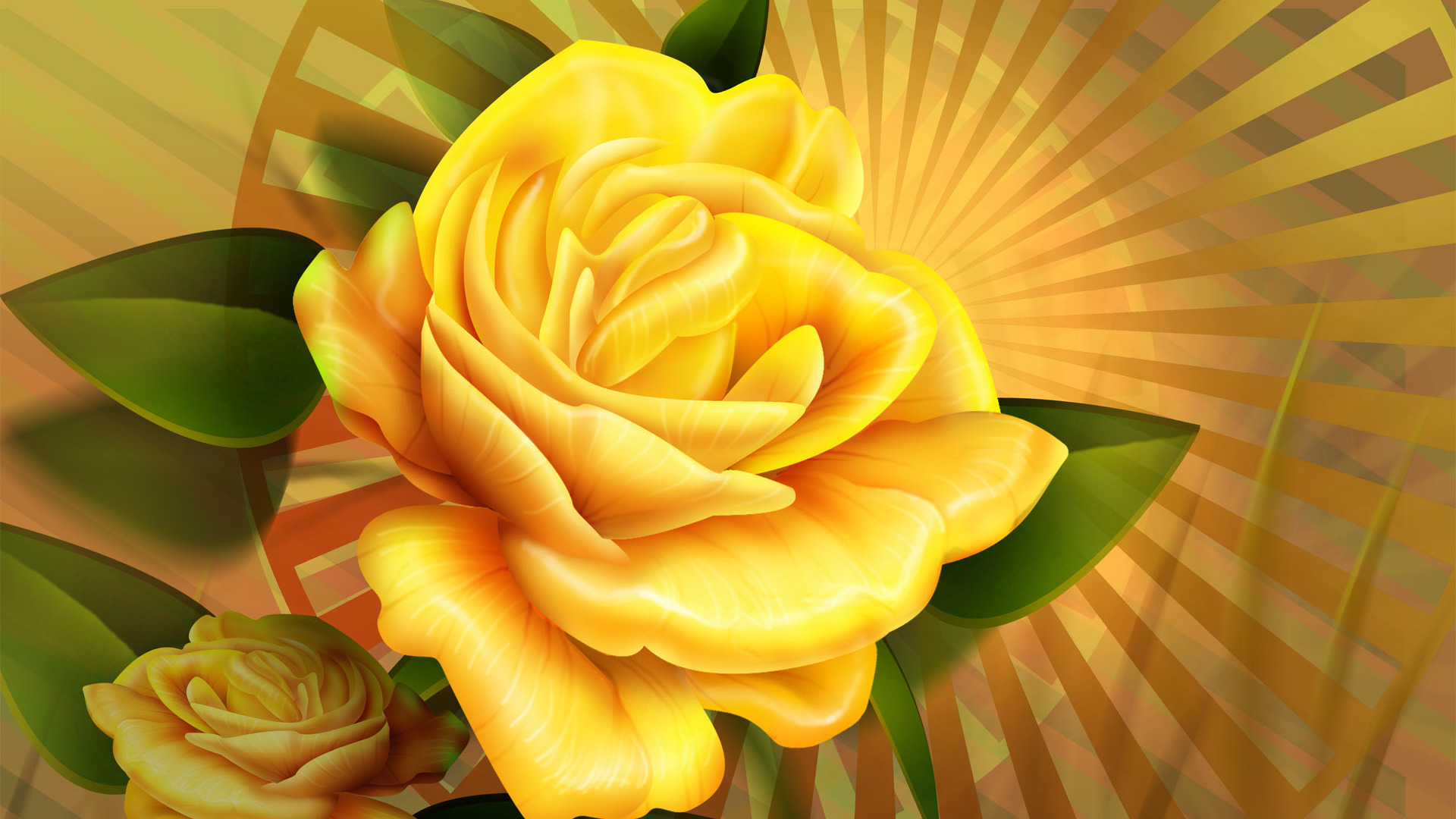 Download Yellow roses wallpaper