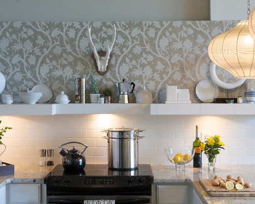 Contemporary Non Toxic Wallpaper Kitchen Design Ideas Renovations