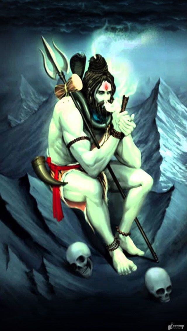 Lord Shiva Smoking Chillum   640x1136 Wallpaper   teahubio
