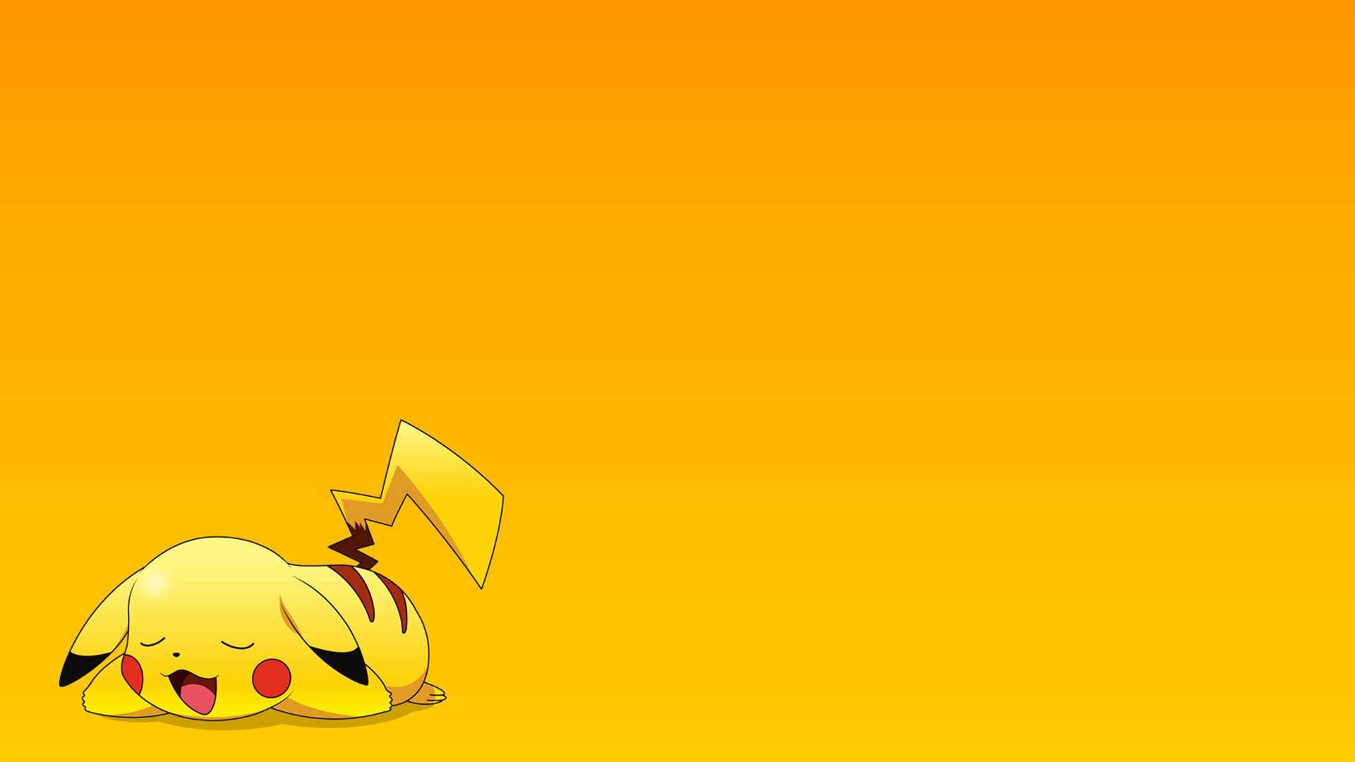 Yellow Pikachu Cartoon Character