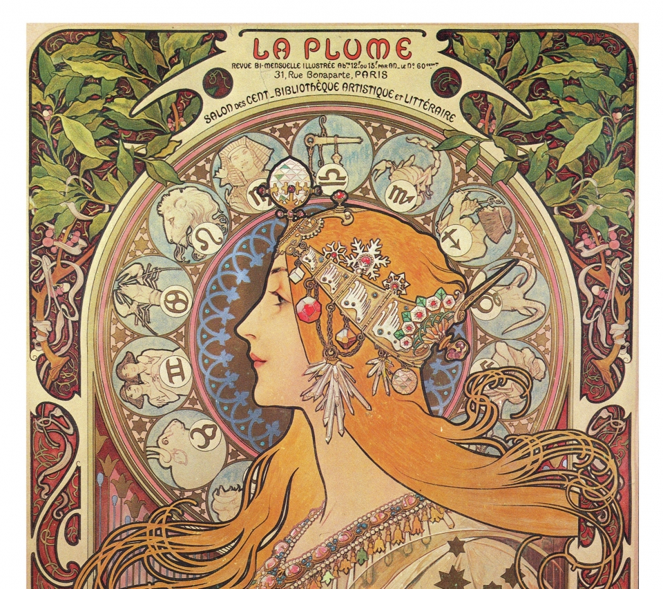 76 Art Nouveau Desktop Wallpaper On Wallpapersafari