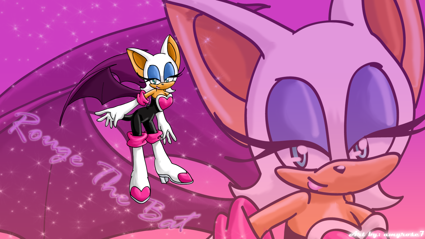Rouge The Bat Wallpaper By Amyrose7