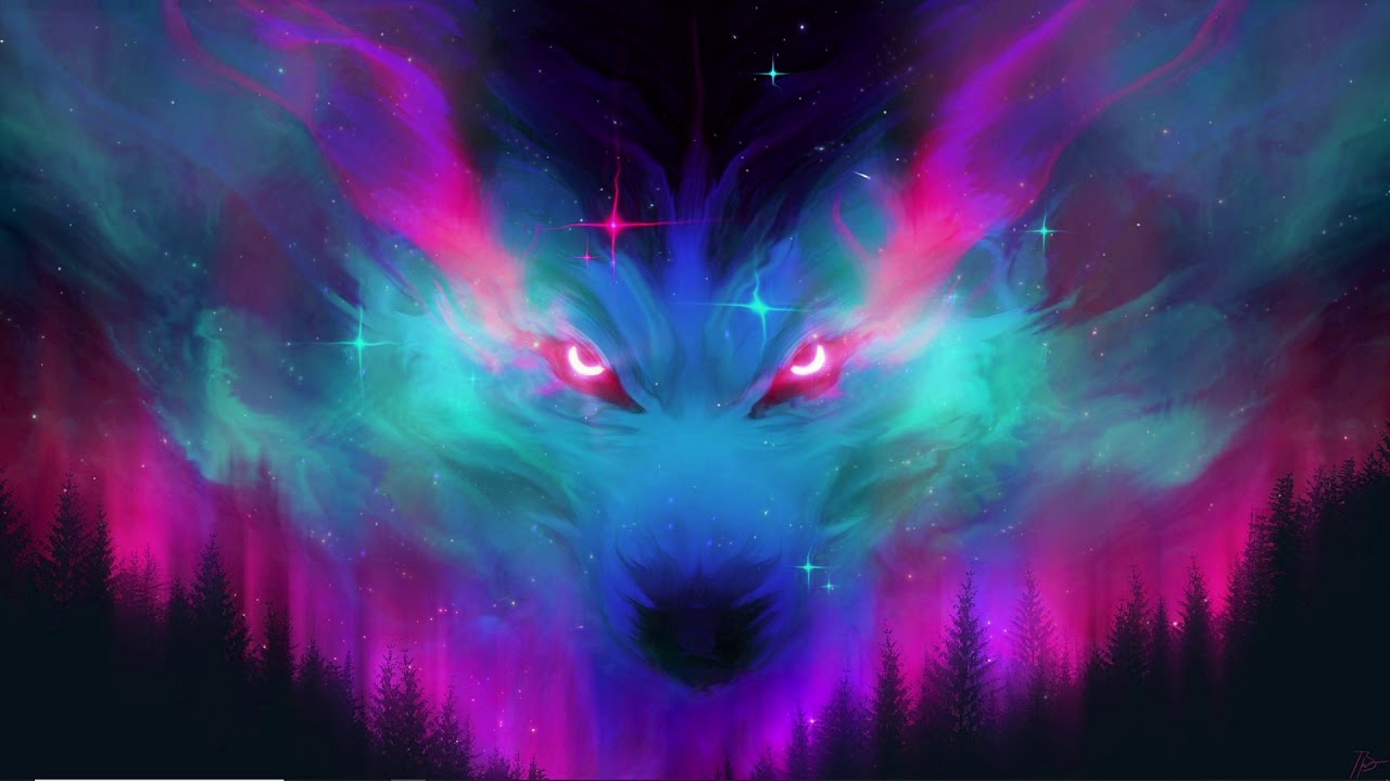 Live Wallpaper Cosmic Wolf
