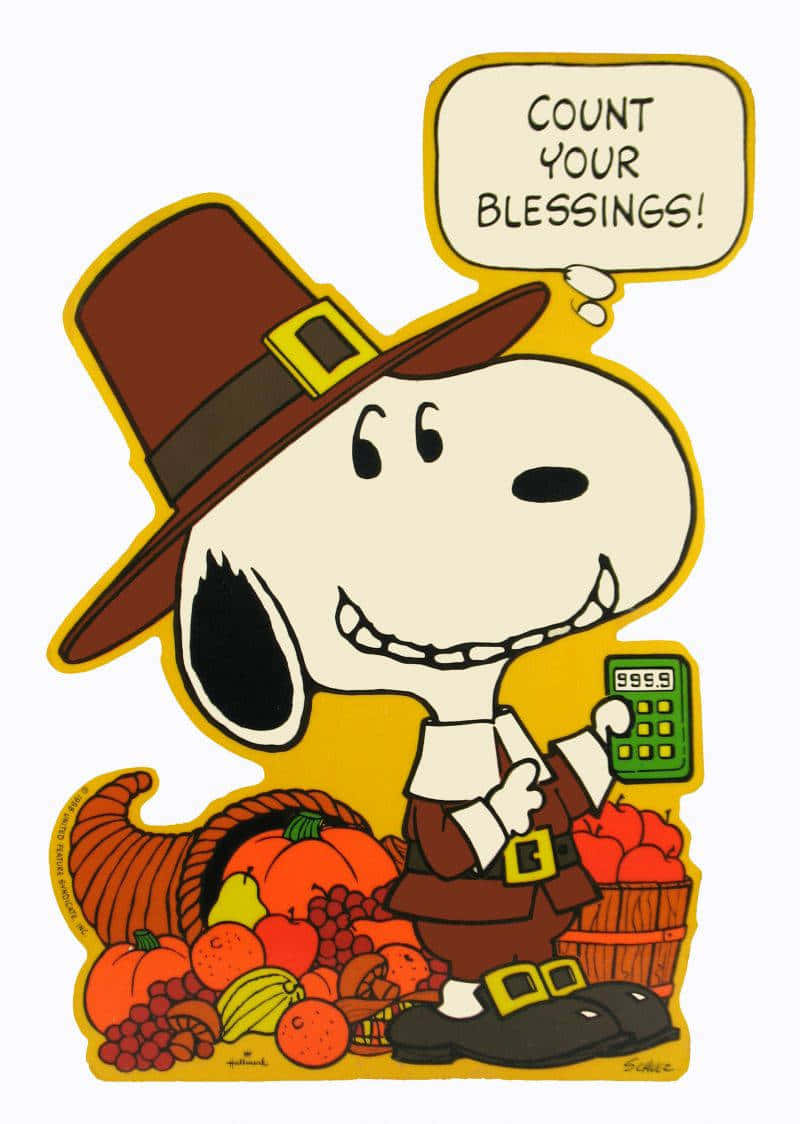 Snoopy Thanksgiving iPhone Wallpaper