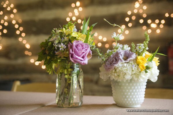 Spring Bouquet In Mason Jar Wallpaper Wide HD