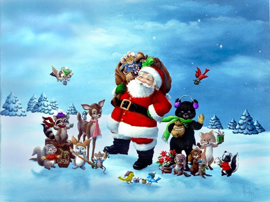 Christmas Scene Animated Gif Cards
