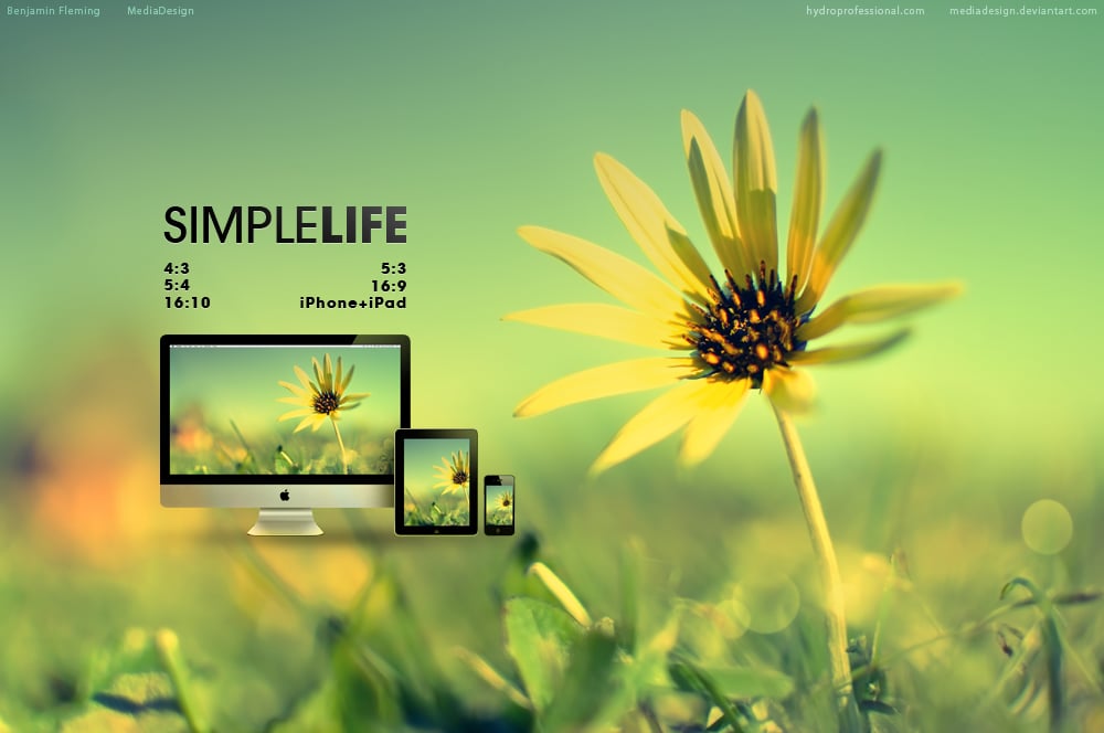 Simple Life Wallpaper by MediaDesign 1000x664