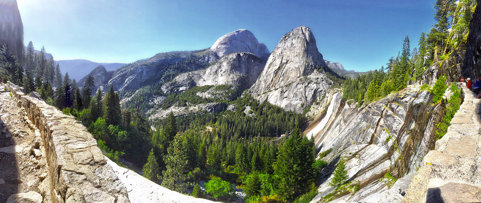 Looking Back Towards Half Dome On The Way Down John Muir Trail