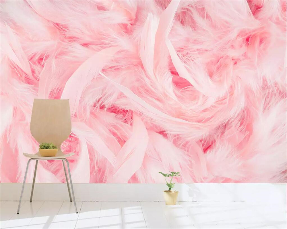 Aliexpress Buy Beibehang Custom Wallpaper Pink Flamingo
