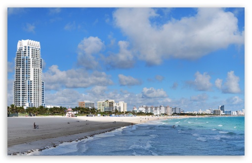 Miami Beach Buildings HD Desktop Wallpaper Widescreen High
