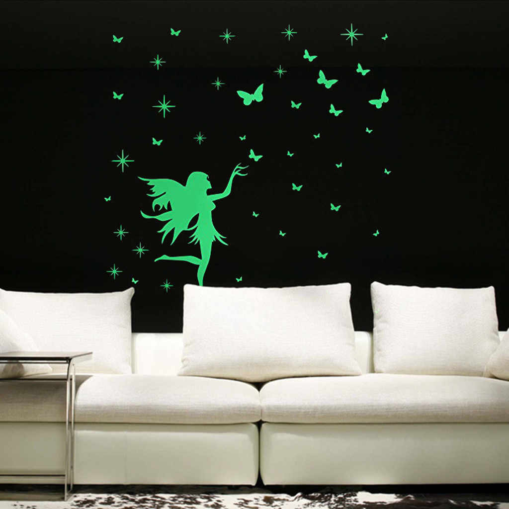 Phosphorescent Angel Butterfly Girl Fairy Luminous Cartoon Nursery