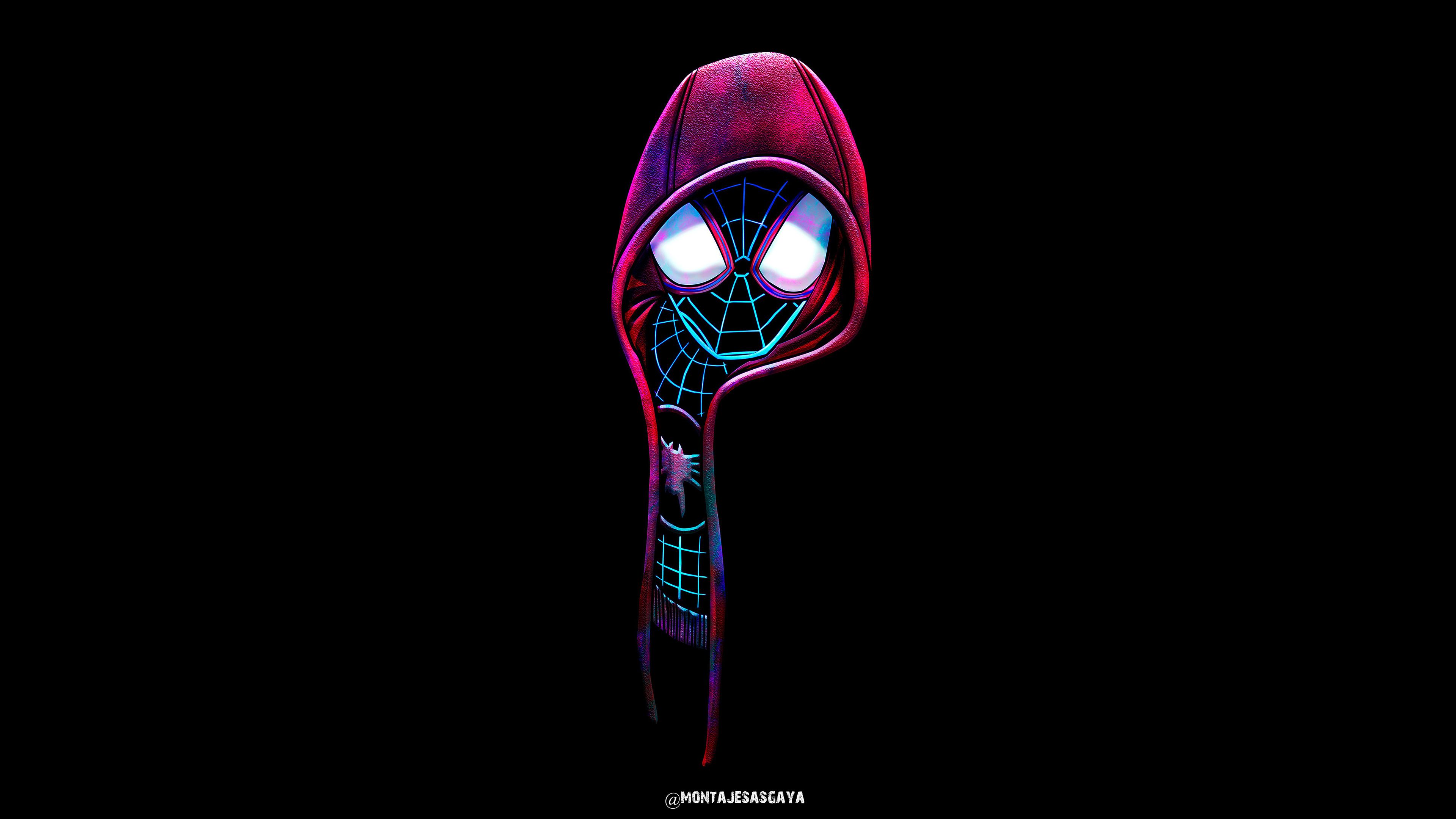 Spiderman Dark Illustration 4k Superheroes Wallpaper