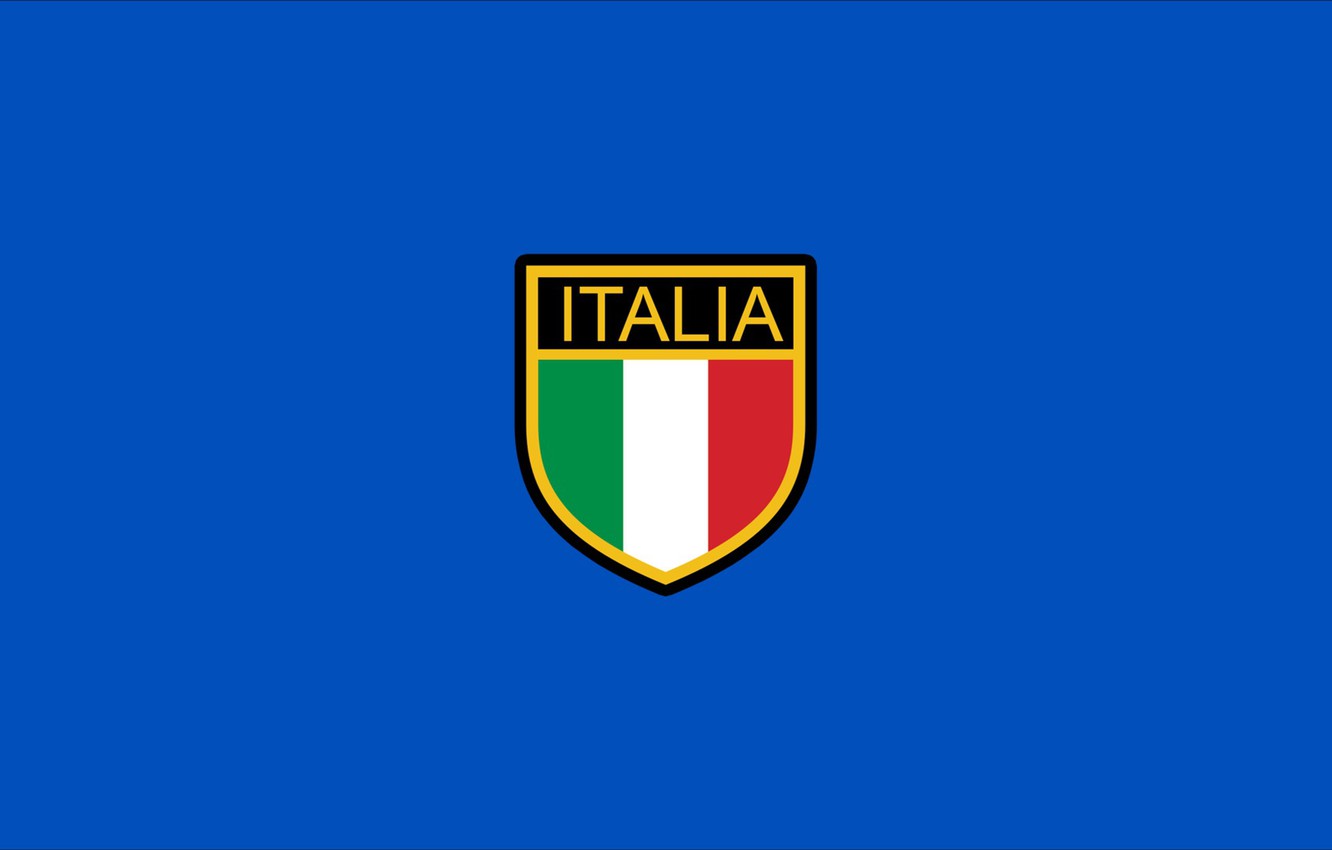 Wallpaper Logo Italia Style Blue Tricolor National Italy