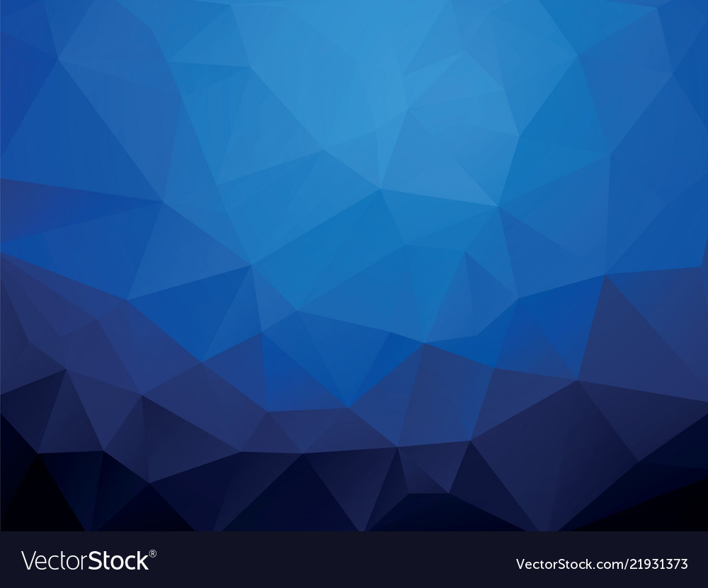 Dark Blue Ocean Geometric Wallpaper Background Vector Image