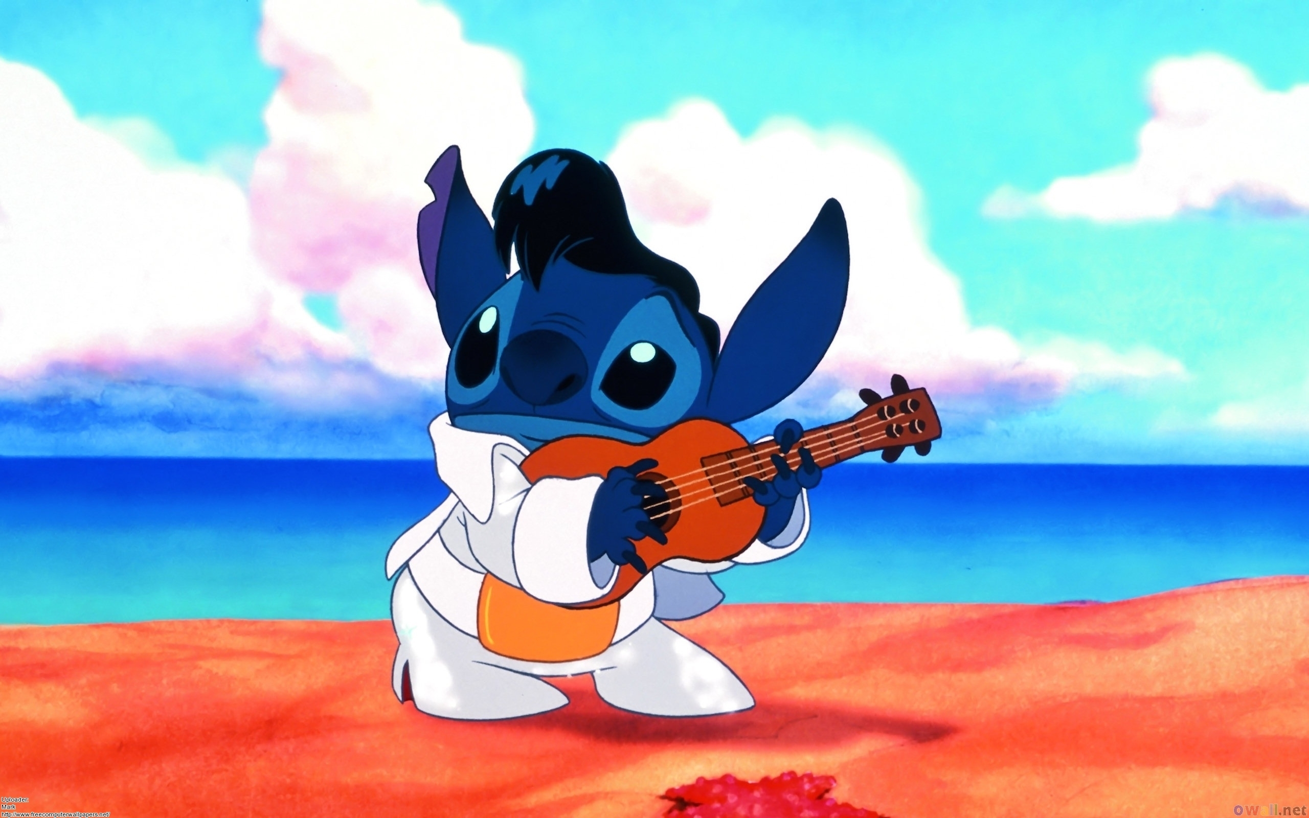 Disney Lilo Stitch Guitar Cartoons wallpaper 2560x1600 166896