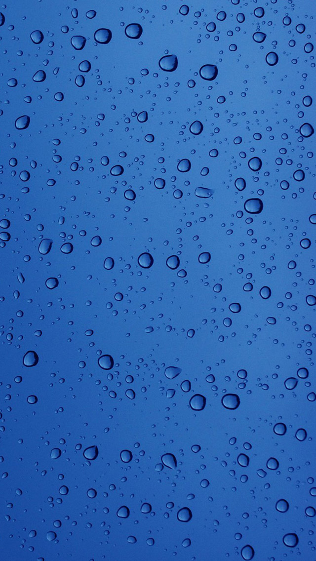 Blue Water Droplets iPhone 5s Wallpaper