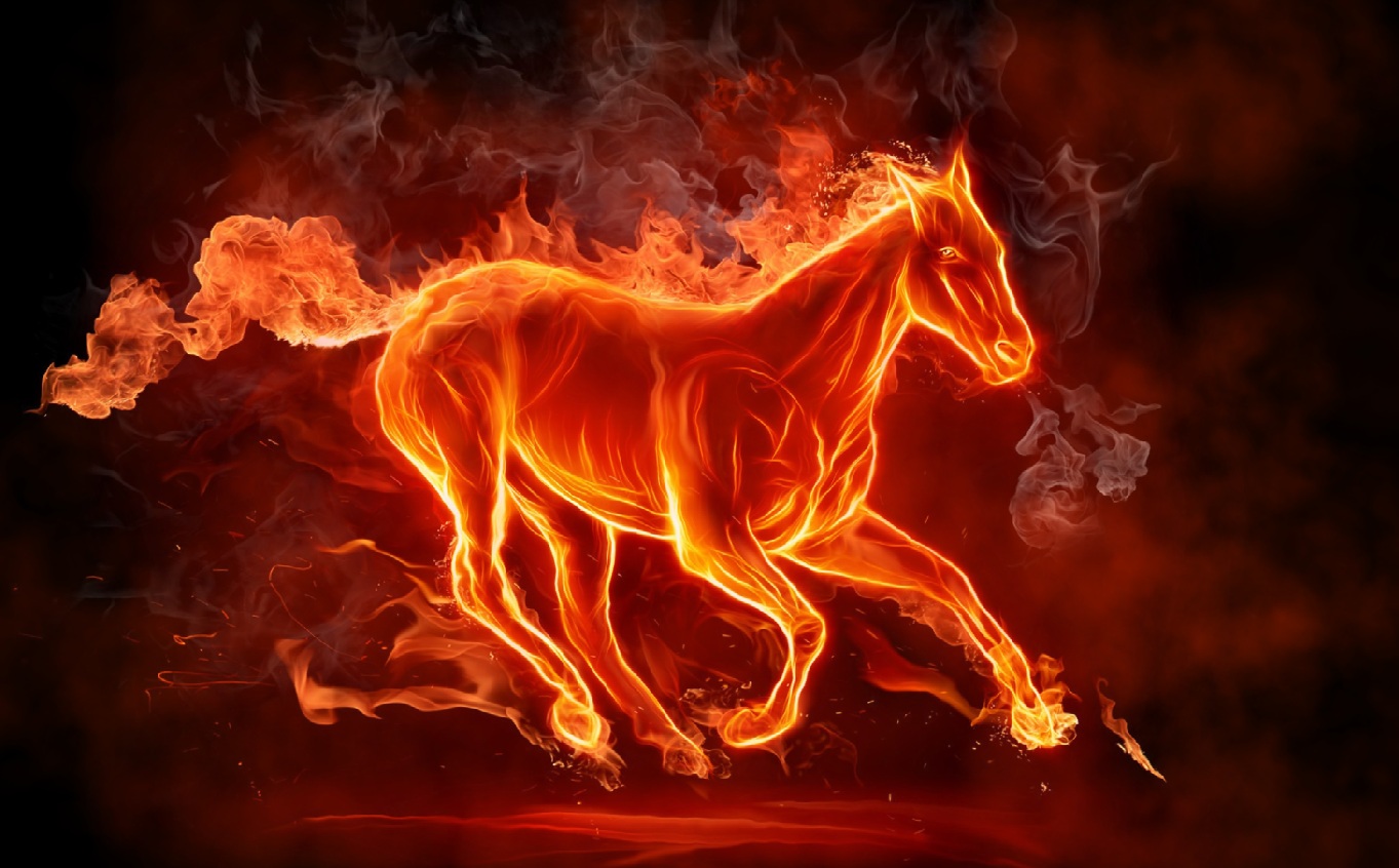 Fire Horse Screensaver Animated Wallpaper