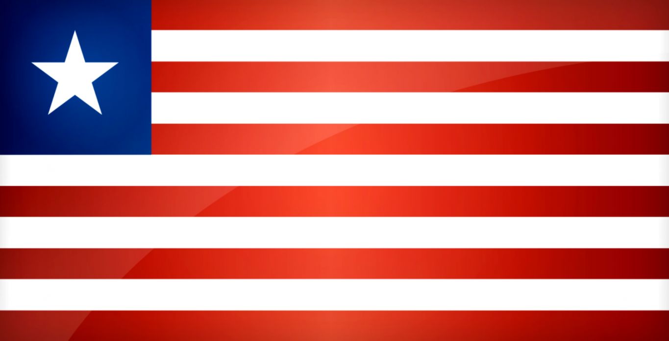 Liberia Countries Flag Wallpaper Plain