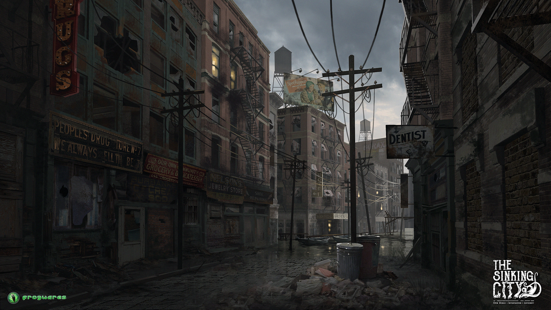 Abandoned Street Wallpaper From The Sinking City Gamepressure