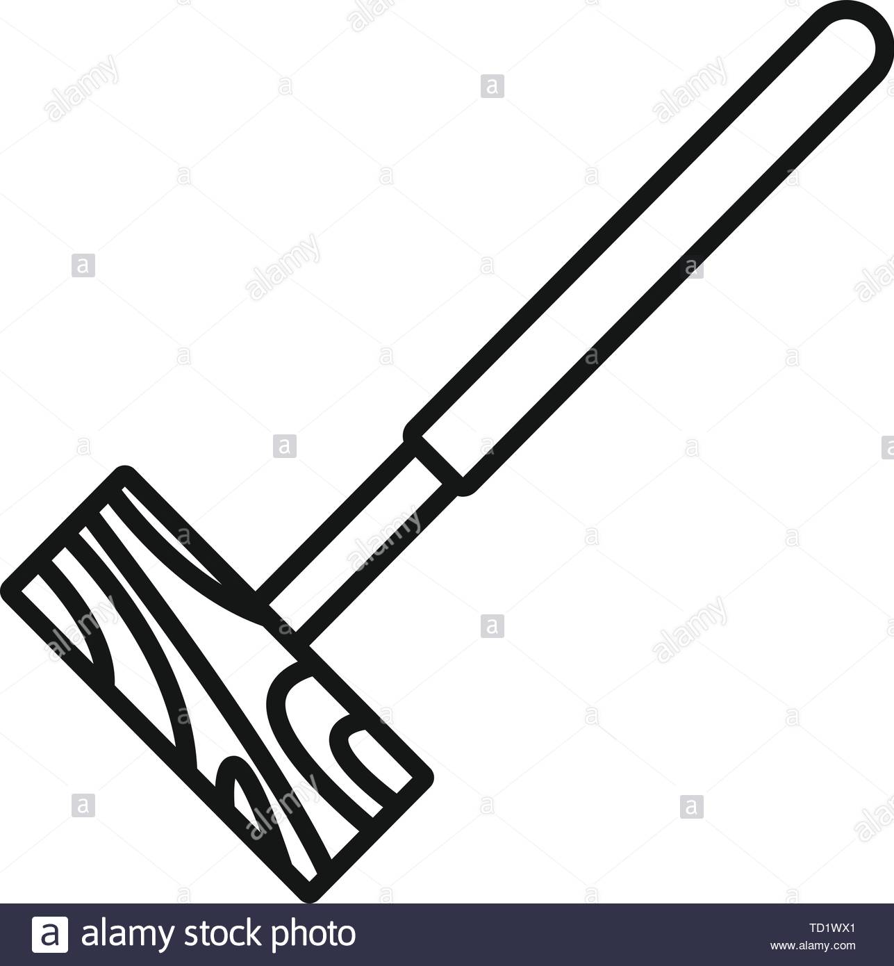 Croquet Mallet Icon Outline Vector For Web